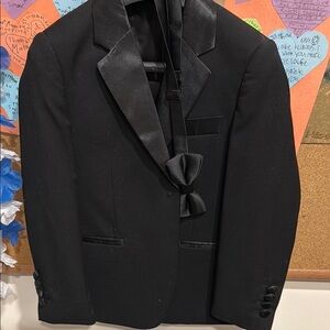 Boys Black Suit Set & Tie